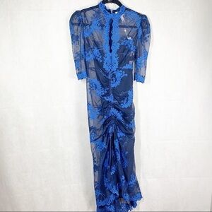 Alice McCall Honeymoon Indigo blue midi dress